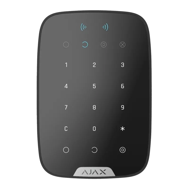 KEYPADPLUS-B - Clavier indépendant avec lecteur RFID de cartes/badges Ajax - Couleur noir