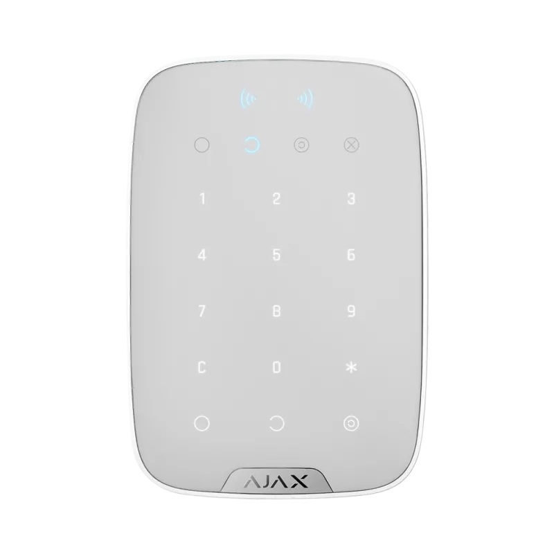 KEYPADPLUS-W Tastiera separata con lettore RFID - Grado 2 Ajax -Colore bianco