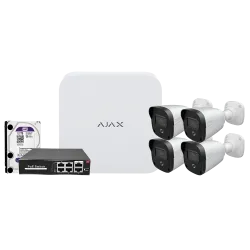 NVRKIT108B-4 - Kit de videovigilancia Ajax