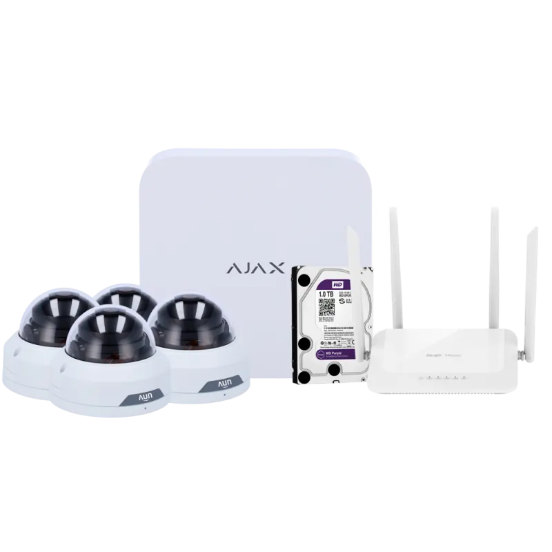 NVRKIT108T-2W - Kit de videovigilancia Ajax