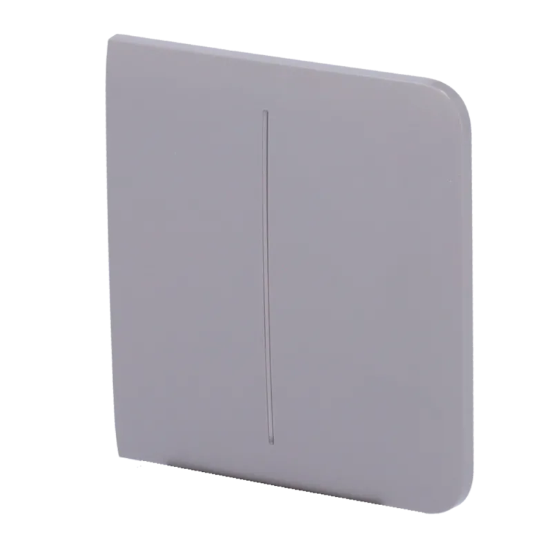 Painel táctil para um interruptor de luz duplo Ajax LightSwitch SideButton - Cor Cor Cinza RAL 7004 Painel táctil para um interruptor de luz duplo Ajax LightSwitch SideButton - Cor Cor Cinza RAL 7004