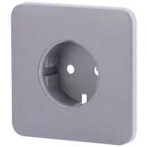 Tampa para tomada de base tipo F Ajax OUTLETCORE-BASIC - Cor cinza RAL 7004