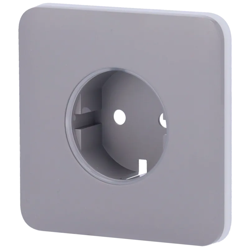 Tampa para tomada de base tipo F Ajax OUTLETCORE-BASIC - Cor cinza RAL 7004