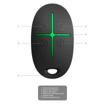 SPACECONTROL-B- Mando a distancia - Grado 2 Ajax-Color Negro