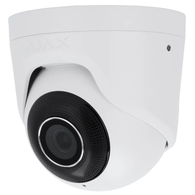 TURRETCAM-8-4MM-W - Câmara IP Turret 8 Megapixel Ajax, lente de 4mm - Cor Branca