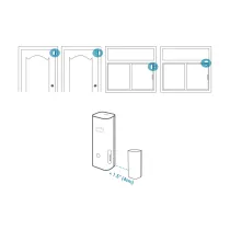 EUFY-ALARM-ENTRY4 -Sensor de apertura Eufy by Anker