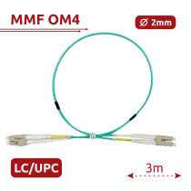 Câble de connexion à fibre optique SF-LC-UPC-LC-UPC-OM4-DX-3M-A