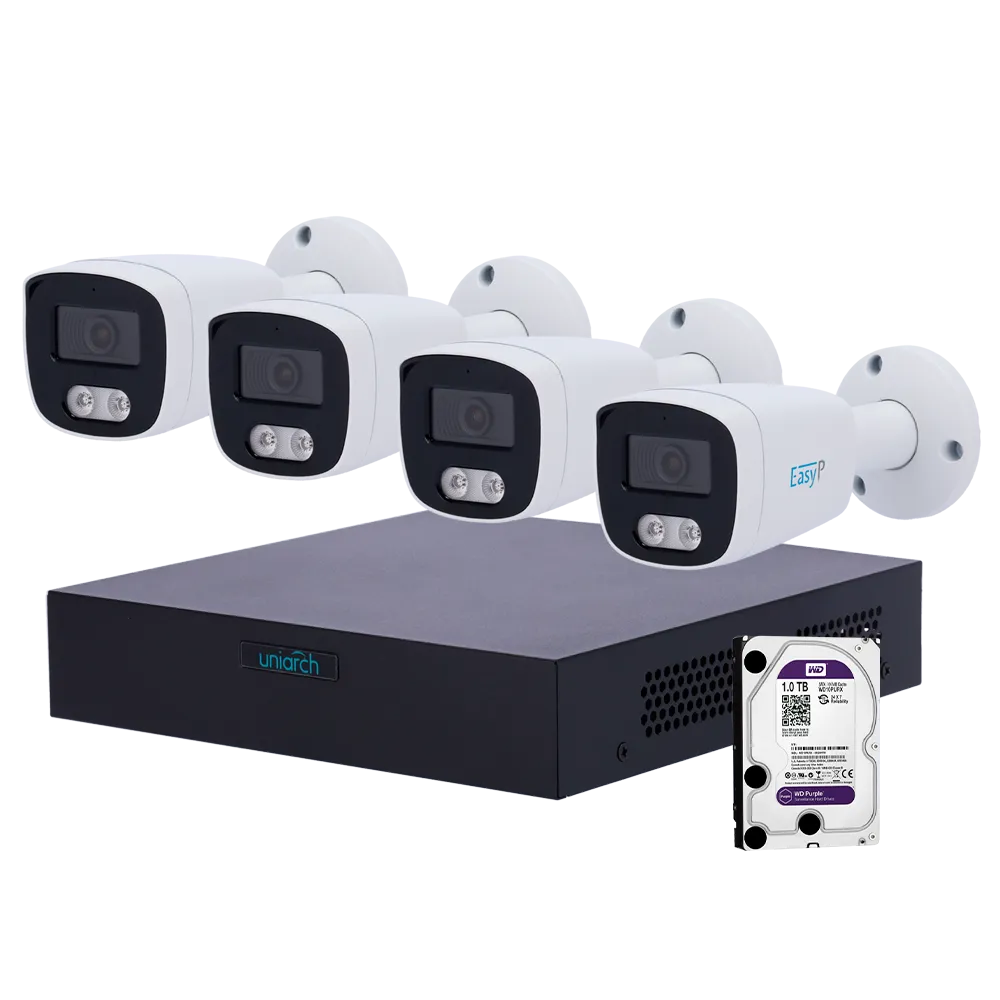 UV-NVRKIT108B-4 -Kit de vidéosurveillance Uniarch UV-NVRKIT108B-4 -Kit de vidéosurveillance Uniarch