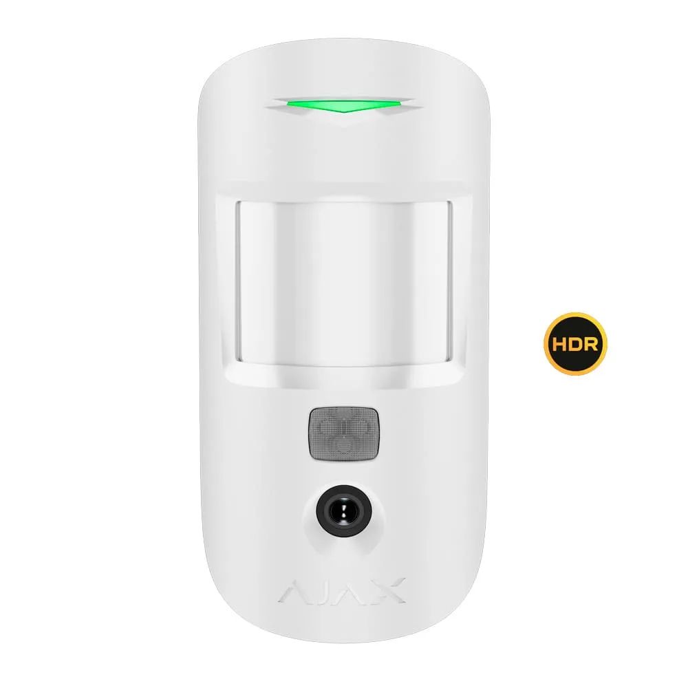 MOTIONCAM-HDR-W - Ajax Rilevatore con foto-verifica volumetrico PIR immune agli animali domestici - Colore bianco MOTIONCAM-HDR-W - Ajax Rilevatore con foto-verifica volumetrico PIR immune agli animali domestici - Colore bianco